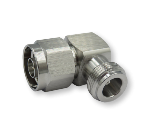 ВЧ переходник N (male) — N (female) угловой N-412 — угловой переходник 90°