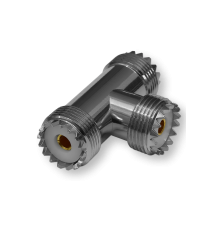 ВЧ переходник UHF (тройник) SO239, UHF(female)-UHF(female)- UHF(female)