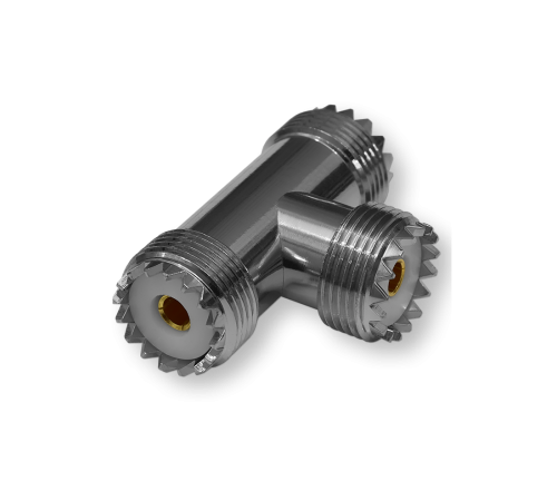 ВЧ переходник UHF (тройник) SO239, UHF(female)-UHF(female)- UHF(female)