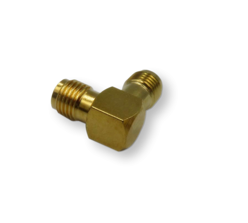 ВЧ переходник SMA(female)-SMA(female) угловой