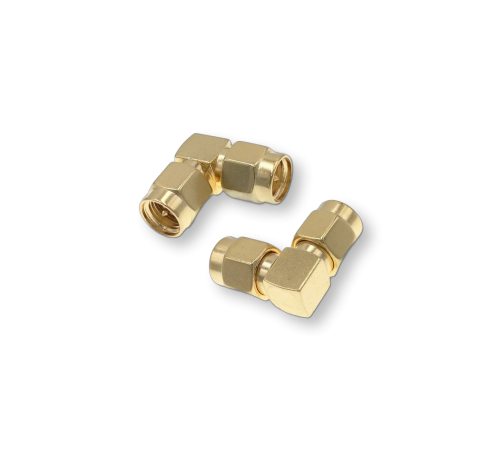 ВЧ переходник SMA(male)-SMA(male) угловой