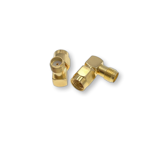 ВЧ переходник SMA(male)-SMA(female) угловой