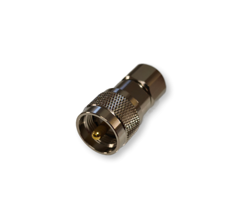 ВЧ разъем UHF (male) PL259 прижимной цанговый AL-UM-RG8U для кабеля RG8/U, AntennaLab — быстрый монтаж без пайки