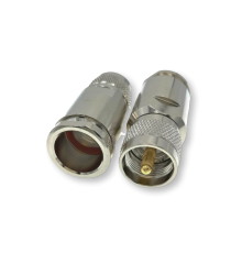 ВЧ разьём UHF(female) SO239 прижимной на кабель 10D-FB