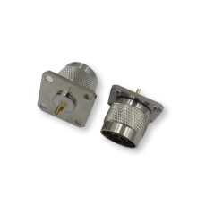 ВЧ разьём N(male) для установки на корпус под 4 винта