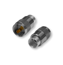 ВЧ разьём UHF(male) PL259 накручивающийся на кабель RG-213