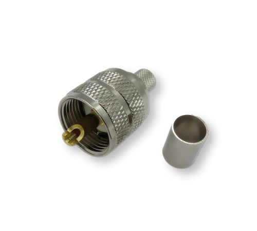 ВЧ разьём UHF(male) PL259 обжимной на кабель 5D-FB