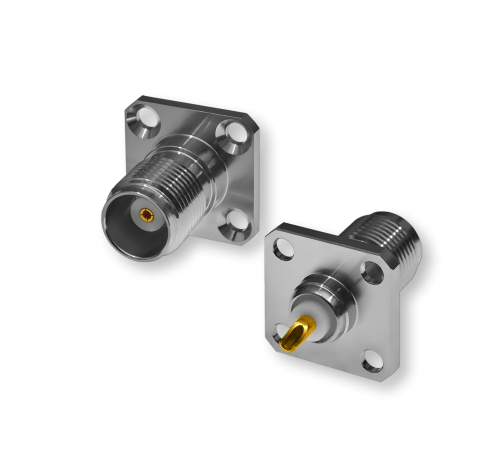 ВЧ разьём TNC(female) для установки на корпус на 4 винта