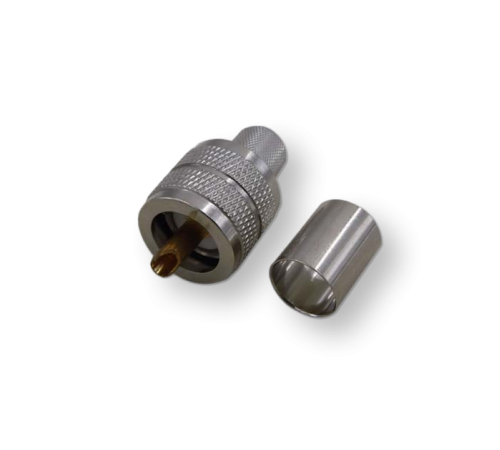 ВЧ разьём UHF(male) PL259 обжимной на кабель 8D-FB