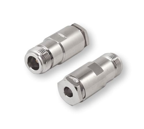 ВЧ разьём N(female) прижимной на кабель RG-58