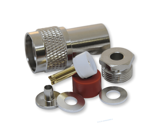 ВЧ разъём UHF(male) PL259 прижимной на кабель RG-58
