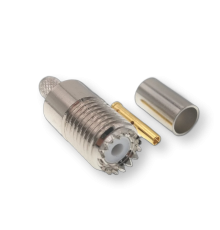 ВЧ разьём mini UHF(female) обжимной на кабель RG-58