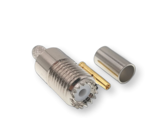 ВЧ разьём mini UHF(female) обжимной на кабель RG-58