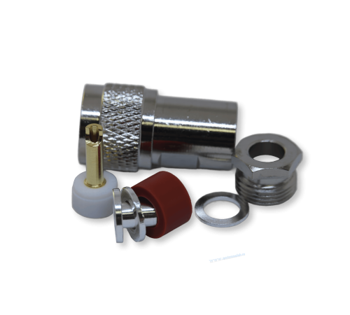 ВЧ разъём UHF(male) PL259 прижимной на кабель 5D-FB