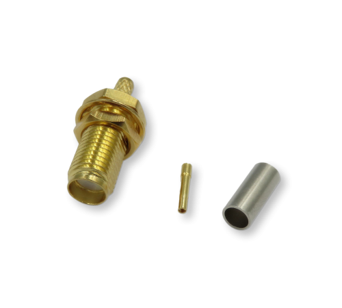 ВЧ разьём SMA(female) обжимной на кабель RG-316