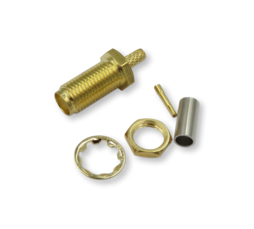 ВЧ разьём SMA(female) обжимной на кабель RG-316