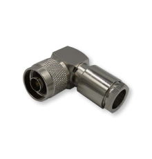 ВЧ разьём N(male) угловой прижимной на кабель 8D-FB