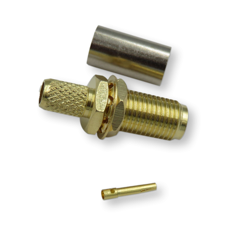 ВЧ разъем SMA (female) обжимной S-211F для кабеля RG-58