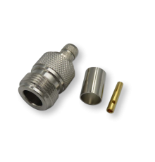 ВЧ разьём N(female) обжимной на кабель 5D-FB