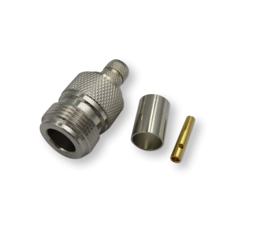 ВЧ разьём N(female) обжимной на кабель 5D-FB