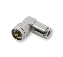 ВЧ разъём UHF(male) PL259 угловой прижимной на кабель 5D-FB