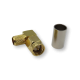 ВЧ разьём SMA(male) угловой обжимной на кабель RG-58