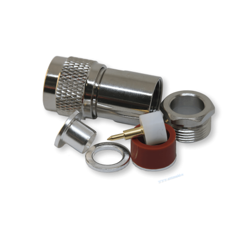 ВЧ разъём N(male) прижимной на кабель RG-213