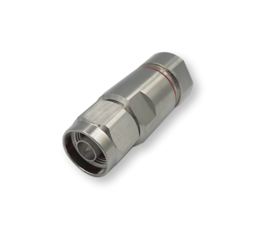 ВЧ разьём N(male) прижимной цанговый на кабель 1/2