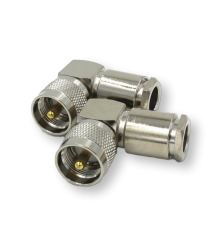 ВЧ разьём UHF(male) PL259 угловой прижимной на кабель RG-213