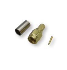 ВЧ разьём SMA(male) обжимной на кабель RG-58