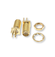 ВЧ разьём SМА(female) удлинённый для установки на плату 1.6 мм