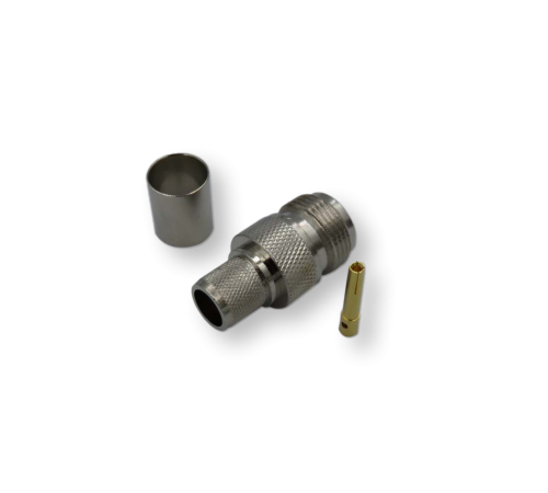 ВЧ разьём N(female) обжимной на кабель 8D-FB