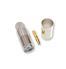 ВЧ разьём mini UHF(female) обжимной на кабель 5D-FB