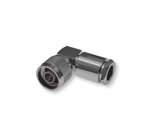 ВЧ разьём N(male) угловой прижимной на кабель RG-213