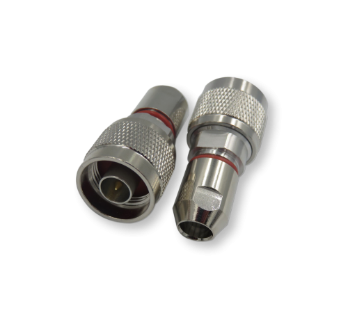 ВЧ разьём N(male) накручивающийся цанговый на кабель 1/4 SF