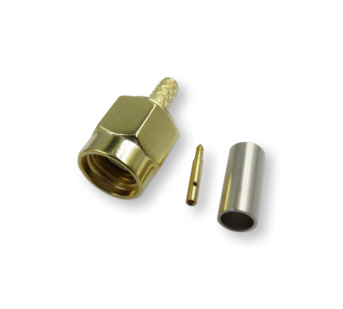 ВЧ разьём SMA(male) обжимной на кабель RG-316