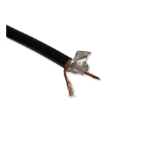 Кабель коаксиальный RG-58 A/U (CU) 50 Ом, оболочка PVC-UV, черный