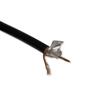 Кабель коаксиальный RG-58 A/U (CU) 50 Ом, оболочка PVC-UV, черный