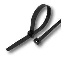 Стяжка кабельная (хомут) 200x3,6мм, UVR, черная (уп/100шт)