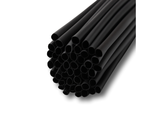 Трубка термоусадочная 9/4,5мм черная (2:1), 1 метр