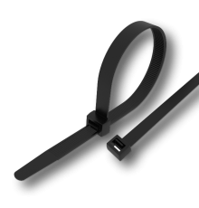 Стяжка кабельная (хомут) 300x3,6мм, UVR, черная (уп/100шт)