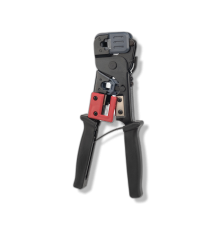 Кримпер для обжима разъемов RJ-45 (8P8C), RJ-12/RJ-11 (6P6C, 6P4C, 6P2C), с функцией зачистки и обрезки кабеля