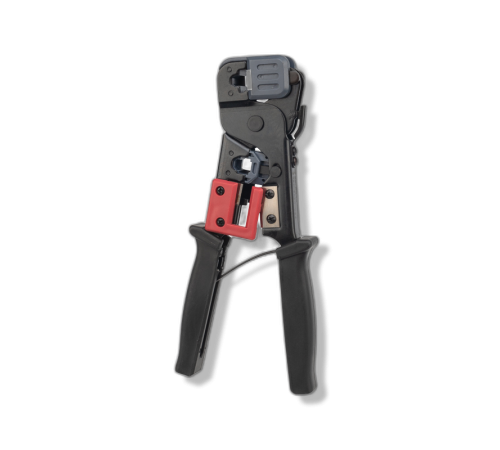 Кримпер для обжима разъемов RJ-45 (8P8C), RJ-12/RJ-11 (6P6C, 6P4C, 6P2C), с функцией зачистки и обрезки кабеля