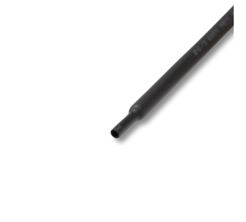 Трубка термоусадочная 6/3мм черная (2:1), 1 метр