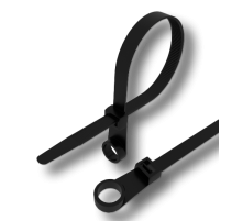 Стяжка кабельная (хомут) под винт 100x3,6мм, UVR, черная (уп/100шт)