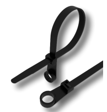 Стяжка кабельная (хомут) под винт 100x3,6мм, UVR, черная (уп/100шт)