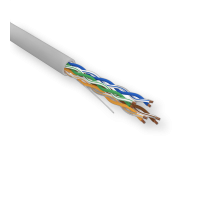 Кабель витая пара UTP, 4PR 5e, оболочка PVC (для помещений), серый, 100м