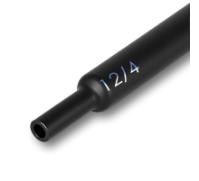 Трубка термоусадочная клеевая 12/4мм черная (3:1), 1 метр