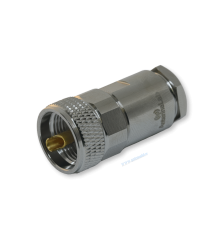 ВЧ разъём UHF(male) PL259 прижимной на кабель RG-213, AntennaLab
