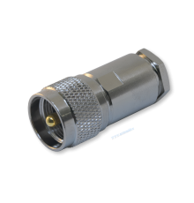 ВЧ разъём UHF(male) PL259 прижимной на кабель RG-213, сплошной пин